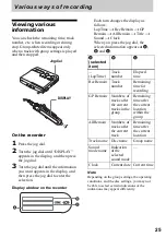 Предварительный просмотр 25 страницы Sony Walkman MZ-N910 Operating Instructions Manual