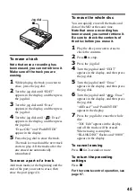 Предварительный просмотр 45 страницы Sony Walkman MZ-N910 Operating Instructions Manual