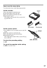 Предварительный просмотр 57 страницы Sony Walkman MZ-N910 Operating Instructions Manual