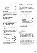 Предварительный просмотр 63 страницы Sony Walkman MZ-N910 Operating Instructions Manual