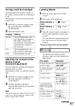 Предварительный просмотр 65 страницы Sony Walkman MZ-N910 Operating Instructions Manual