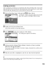 Предварительный просмотр 103 страницы Sony Walkman MZ-N910 Operating Instructions Manual