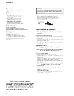 Предварительный просмотр 2 страницы Sony Walkman MZ-N910 Service Manual