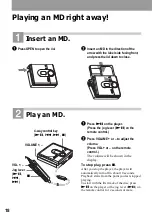 Preview for 18 page of Sony Walkman MZ-NF520D Operating Instructions Manual