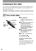 Preview for 20 page of Sony Walkman MZ-NF520D Operating Instructions Manual