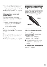 Preview for 23 page of Sony Walkman MZ-NF520D Operating Instructions Manual