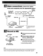 Preview for 23 page of Sony Walkman MZ-NF610 Operating Instructions Manual