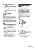 Preview for 31 page of Sony Walkman MZ-NF610 Operating Instructions Manual