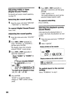 Preview for 58 page of Sony Walkman MZ-NF610 Operating Instructions Manual