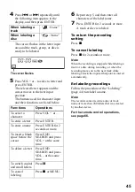 Preview for 45 page of Sony Walkman MZ-NF810CK Operating Instructions Manual