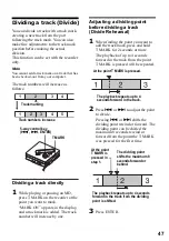 Preview for 47 page of Sony Walkman MZ-NF810CK Operating Instructions Manual