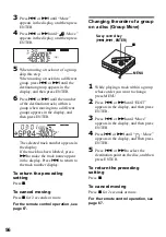 Preview for 56 page of Sony Walkman MZ-NF810CK Operating Instructions Manual