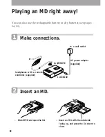 Preview for 9 page of Sony Walkman MZ-R30 Operating Instructions Manual