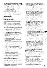 Preview for 87 page of Sony Walkman MZ-R909 Operating Instructions Manual