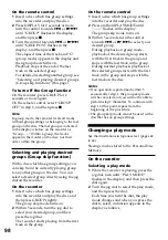 Preview for 98 page of Sony Walkman MZ-R909 Operating Instructions Manual