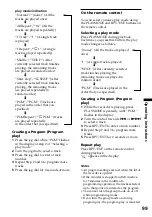 Preview for 99 page of Sony Walkman MZ-R909 Operating Instructions Manual