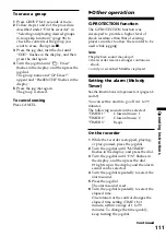 Preview for 111 page of Sony Walkman MZ-R909 Operating Instructions Manual