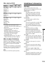 Preview for 113 page of Sony Walkman MZ-R909 Operating Instructions Manual