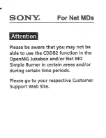 Предварительный просмотр 125 страницы Sony walkman MZ-S1 Operating Instructions Manual