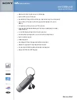 Preview for 1 page of Sony Walkman NW-E005BLACK Specifications