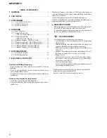 Preview for 2 page of Sony Walkman NW-E50 Service Manual