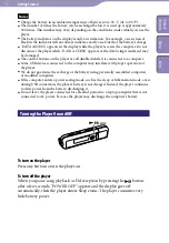 Предварительный просмотр 14 страницы Sony WALKMAN NWD-E023 Operation Manual