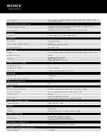 Preview for 2 page of Sony Walkman NWZ-A728BRUCE Specifications