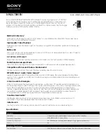 Preview for 1 page of Sony Walkman NWZ-A728KEN Specifications