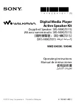 Sony Walkman NWZ-E453K User Manual preview