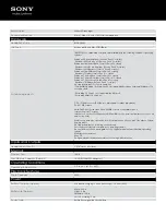 Preview for 3 page of Sony Walkman NWZ-E475 Specifications