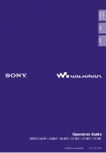 Sony Walkman NWZ-S636F Operation Manual preview