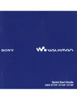 Sony Walkman NWZ-S715F Quick Start Manual preview