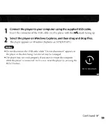 Preview for 19 page of Sony Walkman NWZ-S715F Quick Start Manual