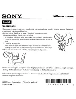 Preview for 41 page of Sony Walkman NWZ-S715F Quick Start Manual