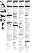 Preview for 2 page of Sony Walkman SRF-56 Operating Instructions