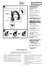 Preview for 2 page of Sony Walkman SRF-H3 Service Manual