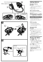 Предварительный просмотр 2 страницы Sony WALKMAN SRF-H5 Operating Instructions