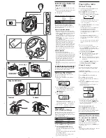 Preview for 2 page of Sony Walkman SRF-M35 Operating Instructions