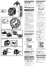 Preview for 2 page of Sony Walkman SRF-M35FP Operating Instructions