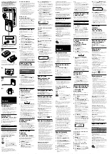 Предварительный просмотр 2 страницы Sony Walkman SRF-M607 Operating Instructions