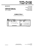 Предварительный просмотр 43 страницы Sony Walkman TCD-D100 Service Manual