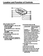 Предварительный просмотр 5 страницы Sony Walkman TCD-D7 Operating Instructions Manual