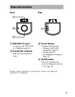 Предварительный просмотр 7 страницы Sony Walkman WLA-NWB1K Operating Instructions Manual