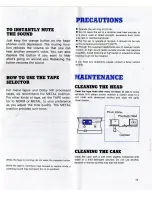 Preview for 10 page of Sony Walkman WM-2 Operating Instructions Manual