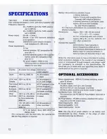 Preview for 11 page of Sony Walkman WM-2 Operating Instructions Manual