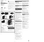 Sony Walkman WM-EC1 Operating Instructions preview