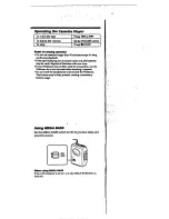 Preview for 3 page of Sony WalkMan WM-EX102 Operating Instructions Manual