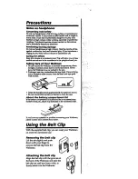 Preview for 5 page of Sony WalkMan WM-EX102 Operating Instructions Manual