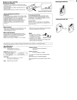 Preview for 3 page of Sony Walkman WM-EX162 Operating Instructions