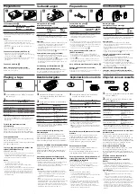 Preview for 2 page of Sony Walkman WM-EX170 Operating Instructions